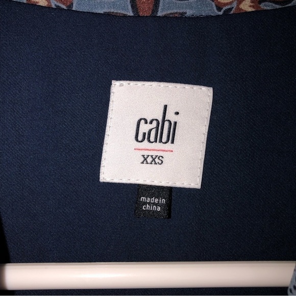 Cabi Provencial XXS Tunic Style 3295 Blue Brown Floral Long Sleeves Dress - Picture 5 of 10